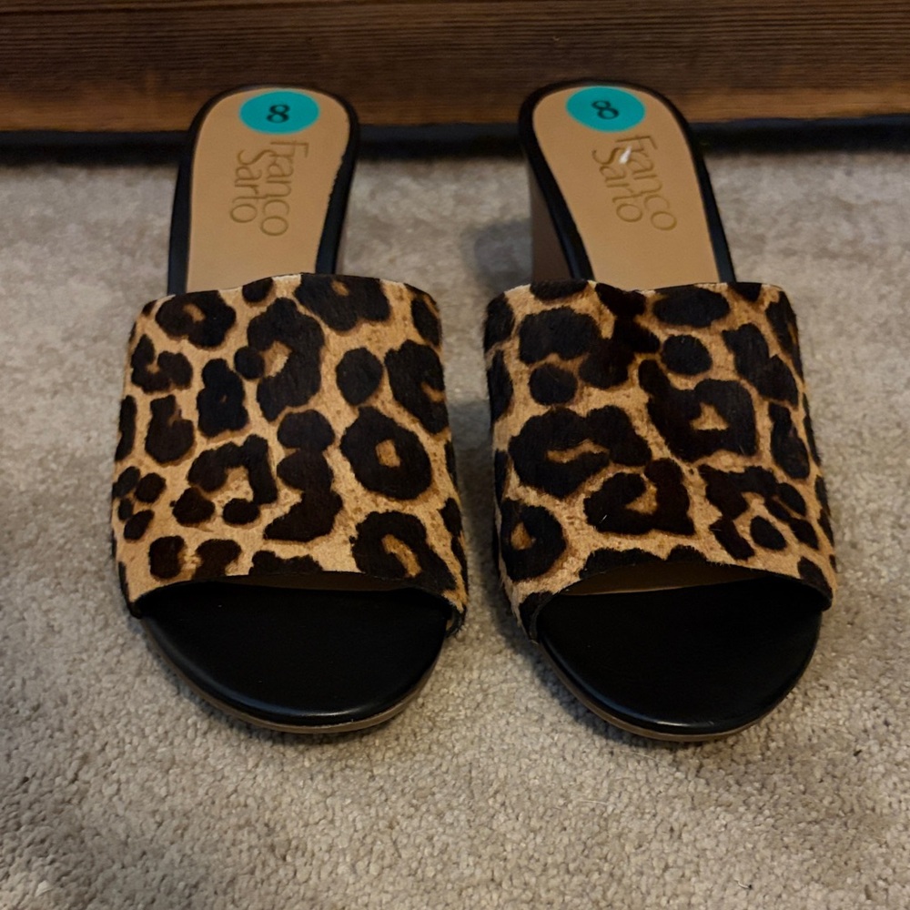 Franco Sarto Animal Print Women's Mules